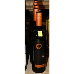 FIVE 750ML BOTTLES OF COPPER MOON SHIRAZ