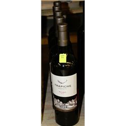 FIVE 750ML BOTTLES OF TRAPICHE RESERVE MALBEC