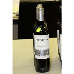 FOUR 750ML BOTTLES OF TRIVENTO CABERNET-MALBEC