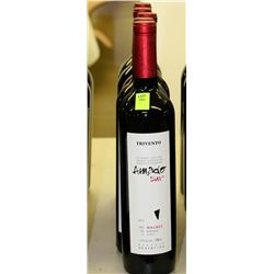 FIVE 750ML BOTTLES OF AMADO SUR MALBEC
