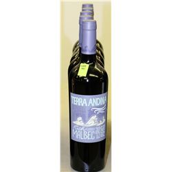 FIVE 750ML BOTTLES OF TERRA ANDINA MALBEC