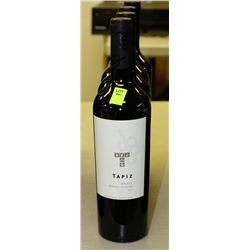 FOUR 750ML BOTTLES OF TAPIZ MALBEC