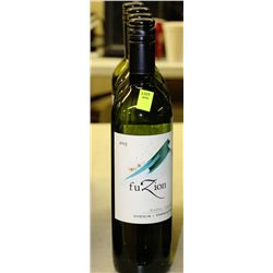 FOUR 750ML BOTTLES OF FUZION WHITE WINE