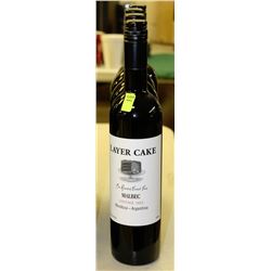 FOUR 750ML BOTTLES OF LAYER CAKE MALBEC