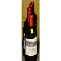 FIVE 750ML BOTTLES OF DON FELI CABERNET SAUVIGNON