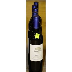 FIVE 750ML BOTTLES OF ERRAZURIZ ESTATE MERLOT