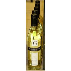 FIVE 750ML BOTTLES OF GRAFFIGNA PINOT GRIGIO