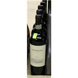 5 BOTTLES OF MEDRANO MALBEC RED WINE
