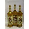 Image 1 : 3 BOTTLES OF CAPTAIN MORGAN ORGININAL SPICED RUM