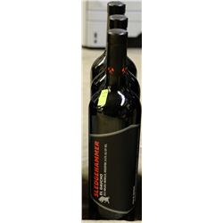 3 BOTTLES OF SLEDGEHAMMER MALBEC RED WINE