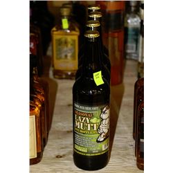 4 BOTTLES OF SEASONAL LAZY MUTT STRONG BEER