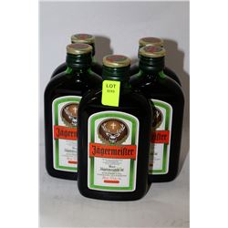 5 BOTTLES OF JAGERMEISTER