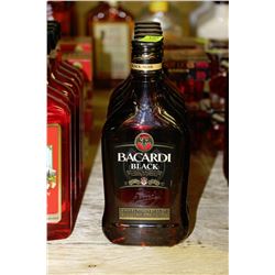 5 BOTTLES OF BACARDI BLACK RUM