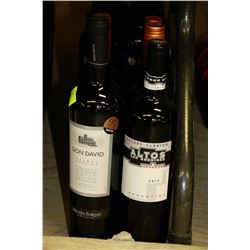 6 BOTTLES OF ASSORTED RED WINE