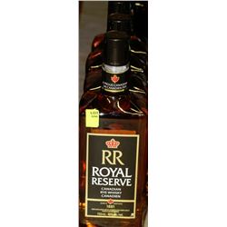 4 BOTTLES OF ROYAL RESERVE CANADIAN WHISKY