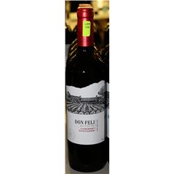 4 BOTTLES OF DON FELI CABERNET SAUVIGNON RED WINE