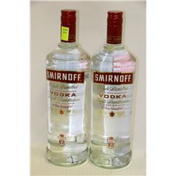 2 BOTTLES OF 1.14L OF SMIRNOFF VODKA