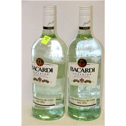 2 BOTTLES OF BACARDI WHITE RUM