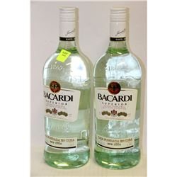 2 BOTTLES OF BACARDI WHITE RUM