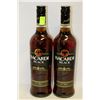 Image 1 : 2 BOTTLES OF BACARDI BLACK RUM