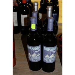 6 BOTTLES OF ASSORTED RED WINE