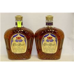 2 BOTTLES OF CROWN ROYAL CANADIAN WHISKY