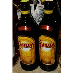2 BOTTLES OF KAHLUA COFFEE LIQUOR