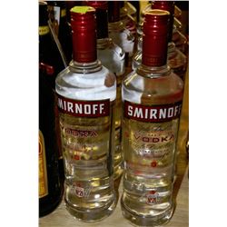 2 BOTTLES OF SMIRNOFF VODKA