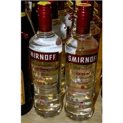 2 BOTTLES OF SMIRNOFF VODKA