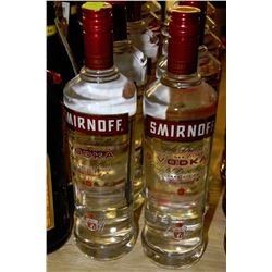 2 BOTTLES OF SMIRNOFF VODKA