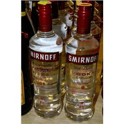 2 BOTTLES OF SMIRNOFF VODKA