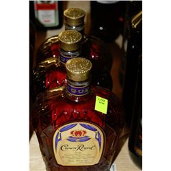 3 BOTTLES OF CROWN ROYAL CANADIAN WHISKY