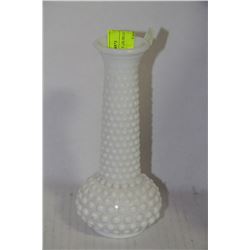 HOBNAIL MILKGLASS BUD VASE
