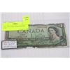 Image 1 : 1954 $1 DOLLAR CANADA RADAR NOTE