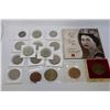 Image 1 : BUNDLE OF ASSORTED COINS INCLUDING SILVER,