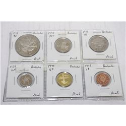 LOT OF ASSORTED BARBADOS COINS