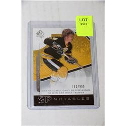 BOBBY ORR SP AUTHENTIC HOCKEY 2008-09 CARD #105