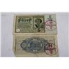 Image 1 : GERMAN NAZI WAFFEN SS BANKNOTES X2