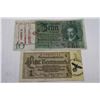 Image 1 : TWO NAZI BANKNOTES -