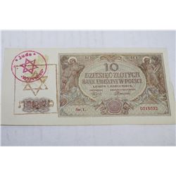 WWII NAZI JEWISH GHETTO(WARSAW) BANKNOTE