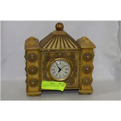 GOLD LEAF/SILVER LEAF DESIGNER CLOCK