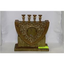 GOLD LEAF/SILVER LEAF DESIGNER CLOCK