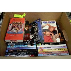 BOX OF VHS/DVD MOVIES