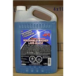 BOX OF 4 BOTTLES OF WINDSHIELD WASHER FLUID