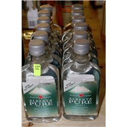 12 BOTTLES OF ALBERTA PURE VODKA