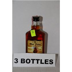 3 BOTTLES OF OLD PORT RUM