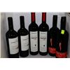 Image 1 : 6 BOTTLES OF ASSORTED RED WINE