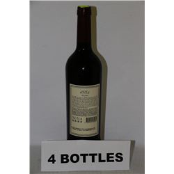 4 BOTTLES OF 1884 ESTATE GROWN MALBEC RED WINE