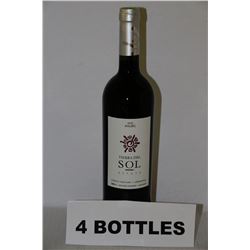 4 BOTTLES OF TIERRA DEL SOL MALBEC RED WINE