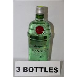3 BOTTLES OF TANQUERAY DISTILLED GIN